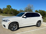 2015 BMW X5 M Sport AWD in Mineral White with black leather, showcasing a stylish family vehicle with 89k miles.