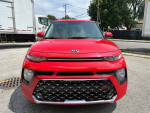 Front view of a red 2020 Kia Soul GT-Line with clean exterior, no dents, and alloy wheels.