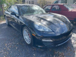 2010 Porsche Panamera S in black with clean title, 78k miles, parked outdoors for auction.
