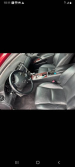 Interior view of a well-maintained 2006 Lexus IS 250 with black leather seats and clean dashboard.