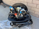1965 VW Bus project engine with newly built 1835 CC motor on display for sale.