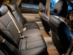 Interior view of a 2005 Toyota Prius showing well-maintained back seats and spacious design