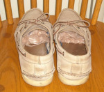 SPERRY TOP-SIDER MEN'S A-O OATMEAL 0197632 2 EYE LEATHER SIZE 12 M