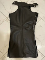 Mr. S Leather Men's Cowhide Leather Black Chaps