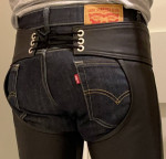 Mr. S Leather Men's Cowhide Leather Black Chaps