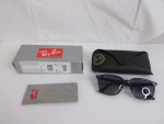 Ray-Ban Square Shaped Grey Frame Blue Gradient Lens Sunglasses RB4362