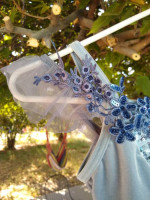 Girls 10/12 ballet dress Weissman Moon Fairies powder blue