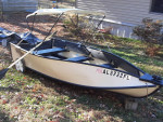 12' Portabote foldup boat w/ 2 motors & accessories