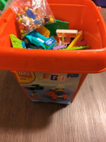 Bundle Deal Alert! 3 Different Lego Tubs - Red, Gray, Clear