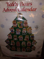 ADVENT CALENDAR * NEW! 🎅 "Teddy Bear" *CROSS STITCH
