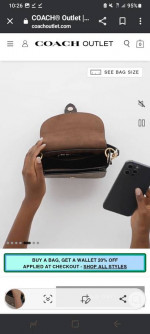 New Coach Saddle Bag Clutch CROSSBODY Purse