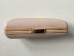 Preowned Coach Pink Hardshell Clutch Crossbody Saffiano Leather