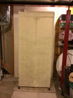 Portable Closet 75”#32”#15” on wheel casters/3 Shoe Racks Brand New