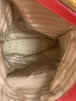 Authentic Pink Prada leather bucket- like New