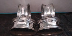 VW Ghia / bug - Wheel Set no tires -- Chrome Steel 4 wheels