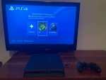 PS4 1TB Slim Black Console - Tested Works!